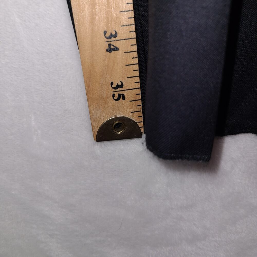 Canali Luxury Dress Pants Mens 36 Black Flat Front 100% Wool AS10315 Italy - Picture 10 of 11